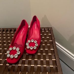 Jeffrey Campbell Block Heel Bejeweled Pump